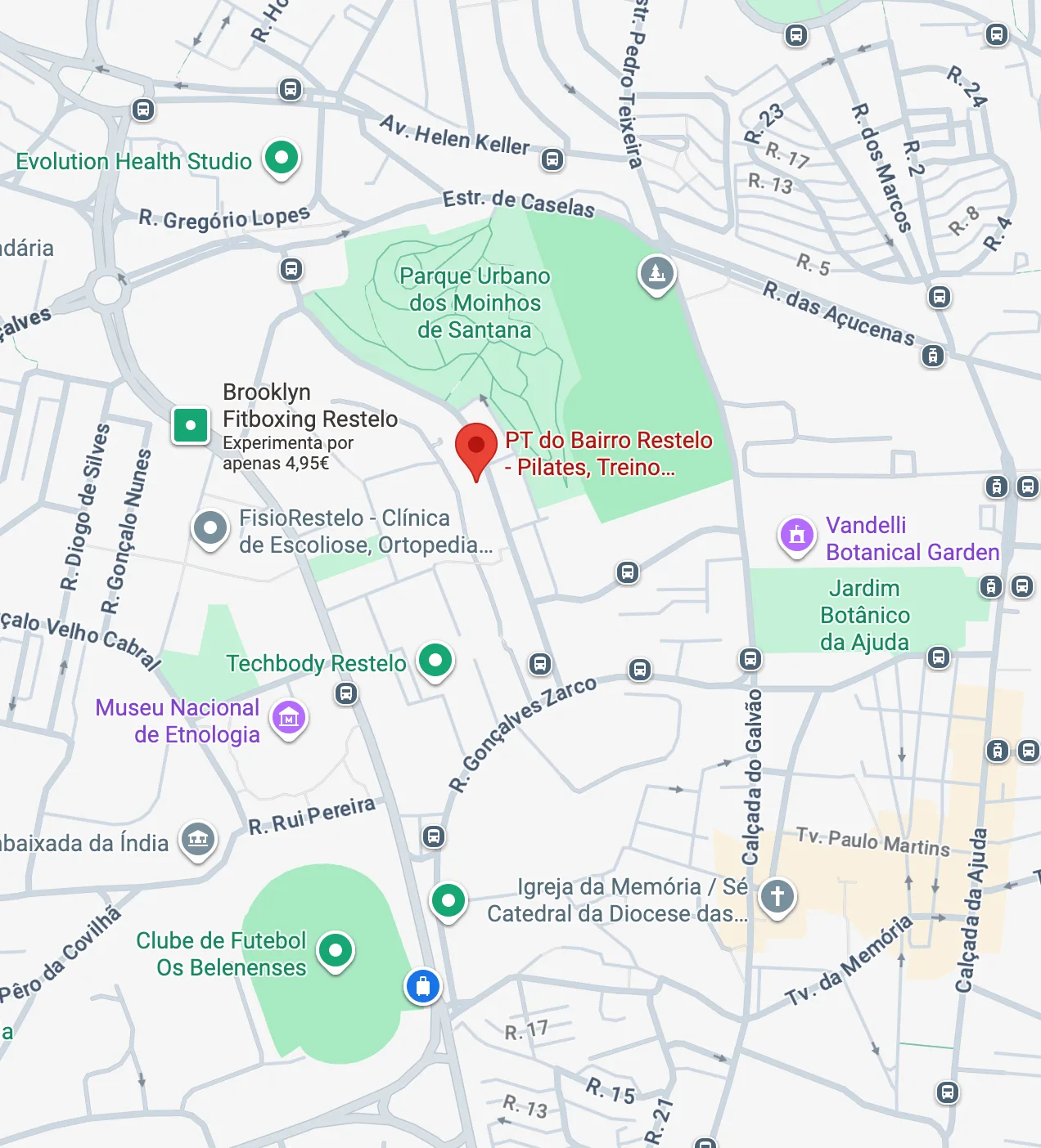 Como chegar ao estúdio Restelo na Rua Tristão Vaz, 31A - Lisboa
