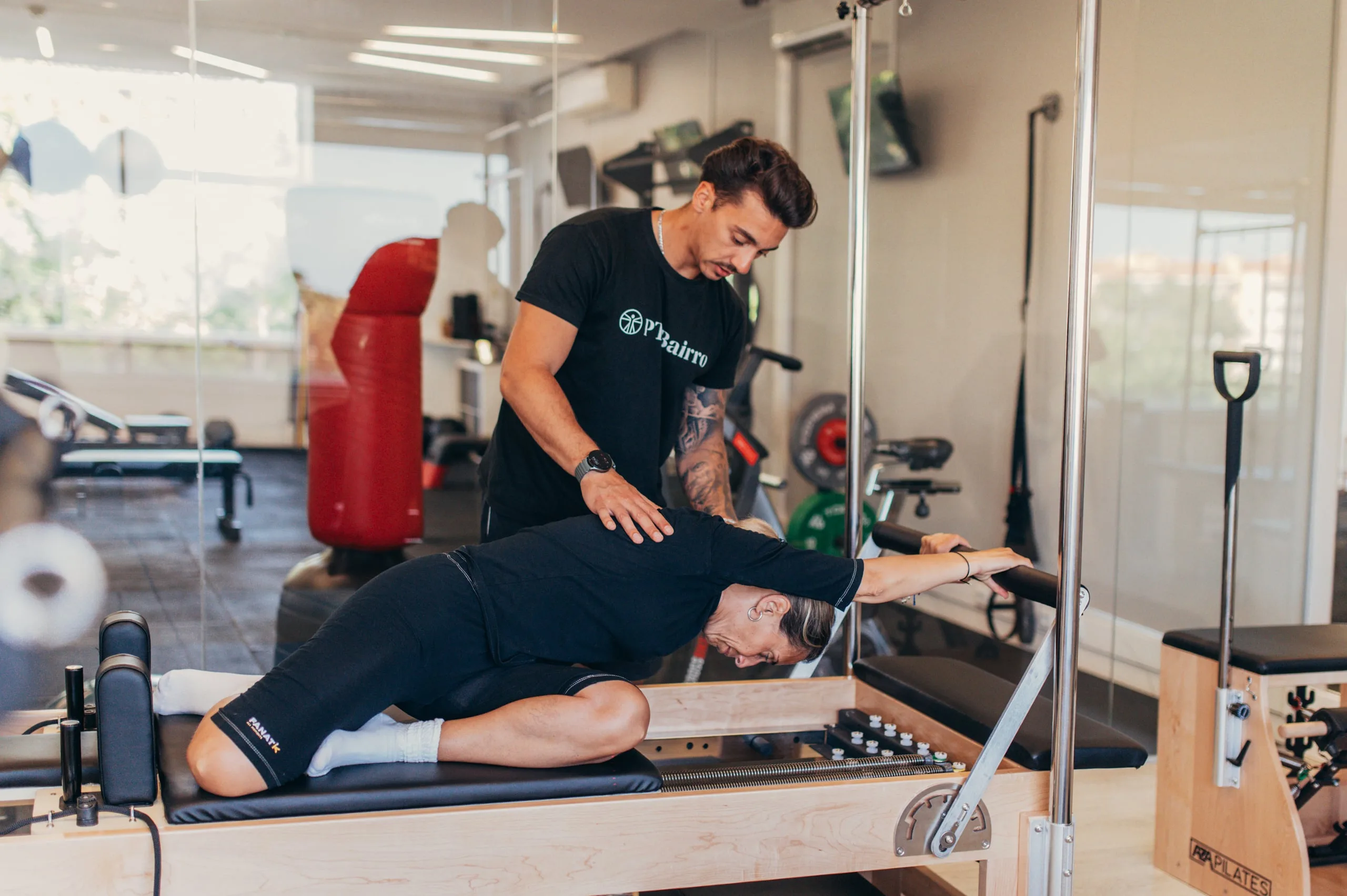 Treino de Pilates Reformer individualizado no PT do Bairro